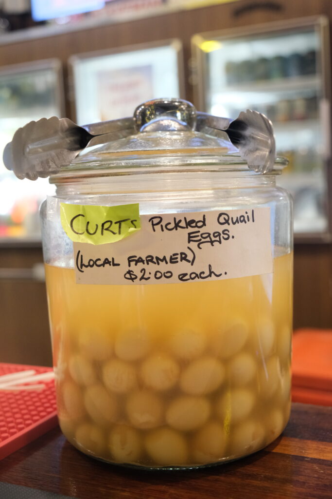 unusual-darwin-foods Pickled Quail Eggs Corroboree Park Tavern