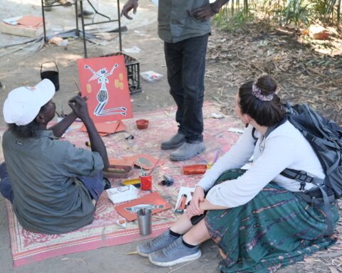 Aboriginal Painting Arnhem Land Northern Teritory Kakadu National Park